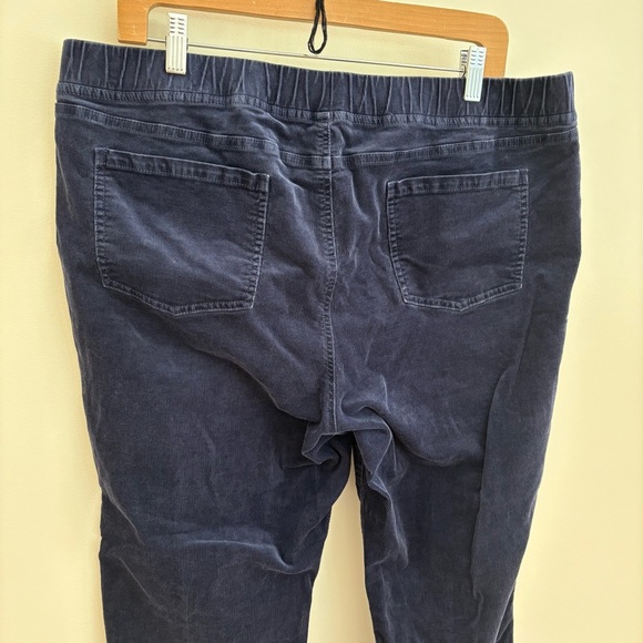 Eileen Fisher Blue Corduroy Pants - Picture 5 of 9